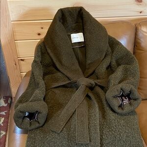 Babaton Olive Green Trench Coat